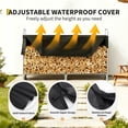 thumbnail image 4 of Edtara Heavy Duty Steel Firewood Rack With Sturdy Design and Waterproof 600d Oxford Cover Offers Secure Log Storage and Organization for Fireplaces, Patios, Fire Pits, or Backyards, 4 of 7