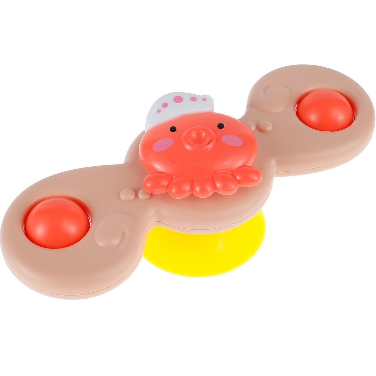 Strong Suction Cup Spinning Top Toy for Toddlers Cartoon Ocean Series