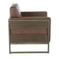 thumbnail image 2 of Lumisource Drift Antique Metal And Espresso Wood Lounge Chair CHR-DRIFT ANBN, 2 of 7