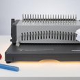 thumbnail image 3 of predolo Manual Comb Punch Machine A4 Paper Binding Punch Machine Metal, 21-hole Comb and, 3 of 10