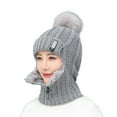 thumbnail image 2 of Zhaomeidaxi Womens Beanie Hat Scarf Set Winter Ski Hat Slouchy Knit Skull Cap with Fleece Lined, 2 of 8