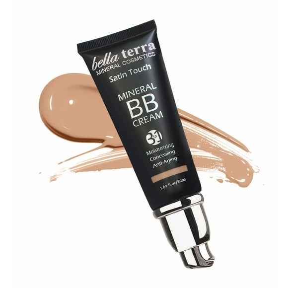 Crema hidratante con color BB Cream Bellaterra Cosmetics, tamaño mediano, 50 ml