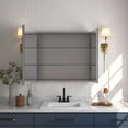 thumbnail image 5 of DV-1MC0148 30'' W x 26'' H Surface Frameless Medicine Cabinet with Mirror and 2 Adjustable Shelves, 5 of 14
