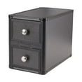 thumbnail image 1 of Caja de almacenamiento de tarjetas con 2 cajones, robusto, para adultos, coleccionista, colección de almacenamiento de tarjetas comerciales, organizad, 1 of 9