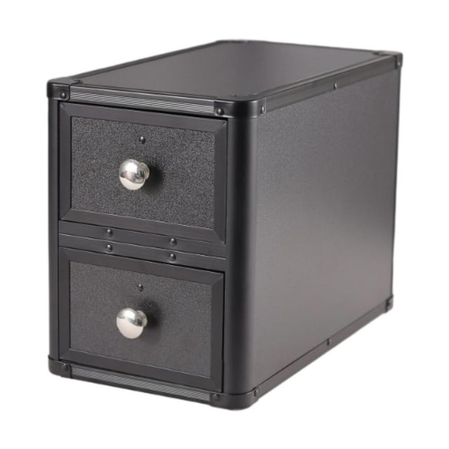 Caja de almacenamiento de tarjetas con 2 cajones, robusto, para adultos, coleccionista, colección de almacenamiento de tarjetas comerciales, organizad