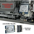 thumbnail image 2 of HUGFEGWE M.2 2230 to 2242 Extension Adapter,NGFF B+M Key NVME M-Key 2230 to 2242 Extension Adapter Compatible with Legion Go ThinkPad CJ25311-8129, 2 of 9