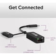 thumbnail image 2 of Plugable 2.5G USB C and USB to Ethernet Adapter, 2-in-1 Adapter Compatible with USB-C Thunderbolt 3 or USB 3.0, USB-C to RJ45 2.5 Gigabit LAN Ethernet, Compatible with Mac and Windows, 2 of 7