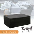 thumbnail image 5 of 48''X24''X28'' Waterproof Patio Furniture Cover with Drawstring Sun Rain Snow Heavy Duty Windproof Outdoor Dustproof UV Resistant Protection for Table and Chair, Black, 5 of 7