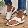thumbnail image 2 of Dakaela Orthopedic Wedge Sandals for Women Comfortable Walking Dressy Slides 2026 Ladies Platform Slingback Casual Shoes Indoor Outdoor White 8, 2 of 9