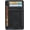 Black microfiber, variant on Men's Card Holder, Ultra-Thin Wallet with Anti-Skimming Protection, Minimalist Design, 6 Card Slots, Box Included(Brown leather)