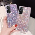 thumbnail image 6 of Galaxy S22 Ultra Glitter Case, Cute Sparkle Bling Shiny Slim Soft Reflective Clear TPU Rubber Bumper for Girl Women Protective Cover for Samsung Galaxy S22 Ultra (Pink), 6 of 14