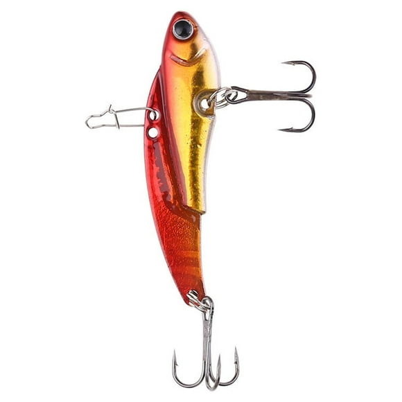 Lead Sinking Metal VIB Hard Bait, 2 Treble Hook, 6cm 20g Weight, Fish Lure, For Freshwater Angling, Durable Construction, Attractant Design, Saltwater Fishing, Tournament Ready, Akmoler Bestselling