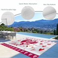 thumbnail image 3 of Happy Valentine's Day Outdoor Rug for Patio/Deck/Porch, Non-Slip Large Area Rug 5 x 7 Ft, Love Hearts Romantic Gray Wooden Indoor Outdoor Rugs Washable Area Rugs, Reversible Camping Rug Carpet Runner, 3 of 8