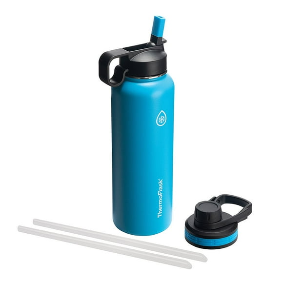 Botella de agua Capri Thermoflask 1.2 L con tapón y pajita