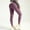 Purple, variant on HOMBOM Womens Tummy Control Leggings Buttery Soft No Front Seam High Waisted Gray Pants for Ladies Sports 3XL