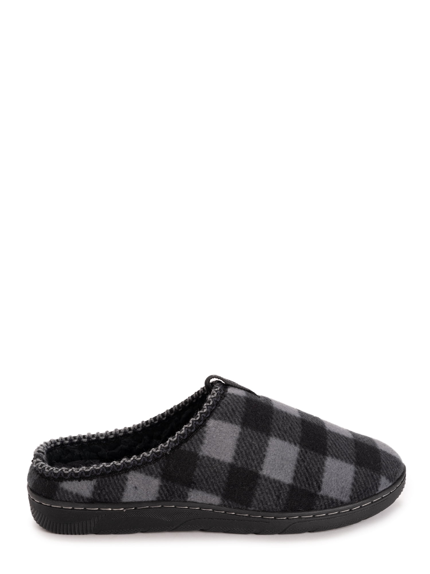 MUK LUKS Men's Plaid Fleece Comfort Clog Slipper