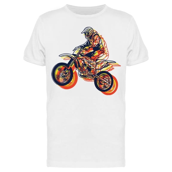 Cool Motocross Art Tee Men's -Image by Shutterstock