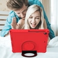 thumbnail image 4 of Allytech iPad 10.2" Case 9th Generation 2021, iPad 8th/7th Generation 2020/2019 Case for Kids Children, Shockproof Handle Stand Kids Friendly Pen Holder Case for iPad 10.2"/Air 3/Pro 10.5", Red, 4 of 5