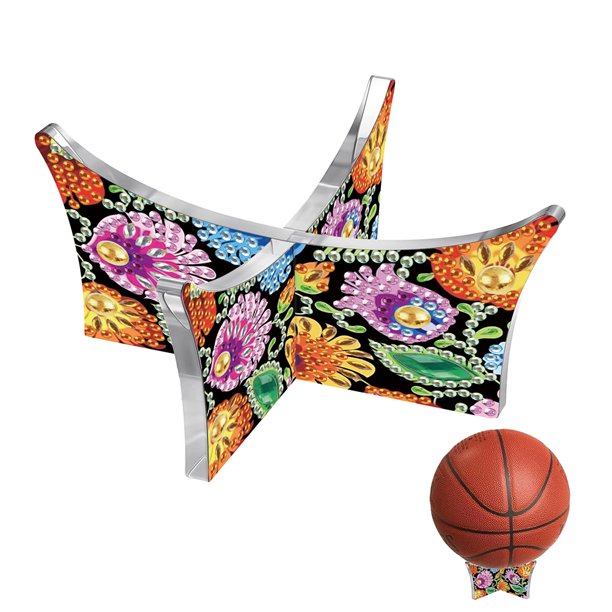 Kit Estante para Platos Diamante Mandala Acrílico Baloncesto Fútbol voleibol