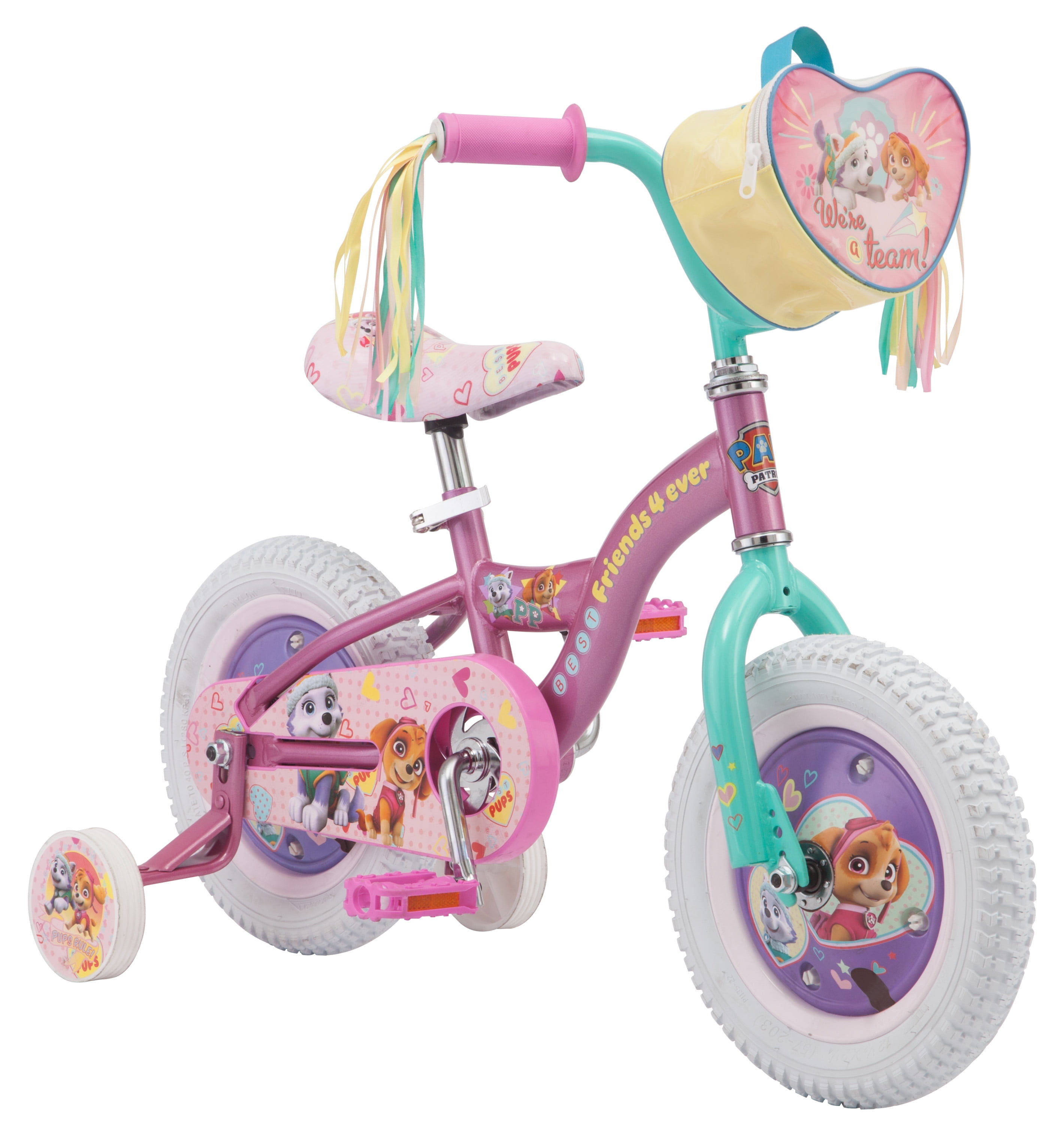 PAW Patrol Nickelodeon's Skye Sidewalk Bike, 12 In. with Training