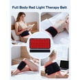 thumbnail image 6 of ALLJOY Red Light Belt 120 Beads Red Light Device with 660nm Red Light & 850nm Near Infrared Light, Comfort for Back, Shoulder, Waist Muscles, Ideal Gift for Women and Men, 6 of 8