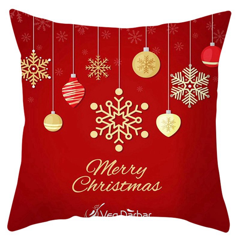 Red Christmas Decorative Pillowcase, Pumpkin Bat Pillow Case Pillow