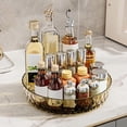 thumbnail image 6 of Rotating Rack Kitchen Countertop Multifunctional Storage Turntable Spice Storage Rack Living Room Desktop Storage Tray Multipurpose Functionality 360-Degree Access Space-Saving 7.9 in, 6 of 7