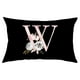 thumbnail image 2 of Xihbxyly Funda de Almohada Floral, Elegante Diseño Del Alfabeto Inglés, Suave Poliéster Color Melocotón, Ideal para Sofá Cama, Sillón, Aspecto Acogedor y Moderno, Tamaño 50 X 30 Cm, Ideal Como Regalo, 2 of 2