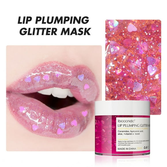 Xihbxyly Bálsamo Labial con Brillo, Tratamiento Hidratante, Mascarilla de Noche para Dar Volumen a Los Labios, Potenciador de La Vitalidad Celular, Uso Diurno y Nocturno, Ideal para Amantes de La Bel
