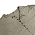 thumbnail image 6 of zbxnLI Men's Buttons T-Shirts Classic Long Sleeve Shirts Lightweight Casual Basic Tees Fall Winter Clothes, 6 of 8