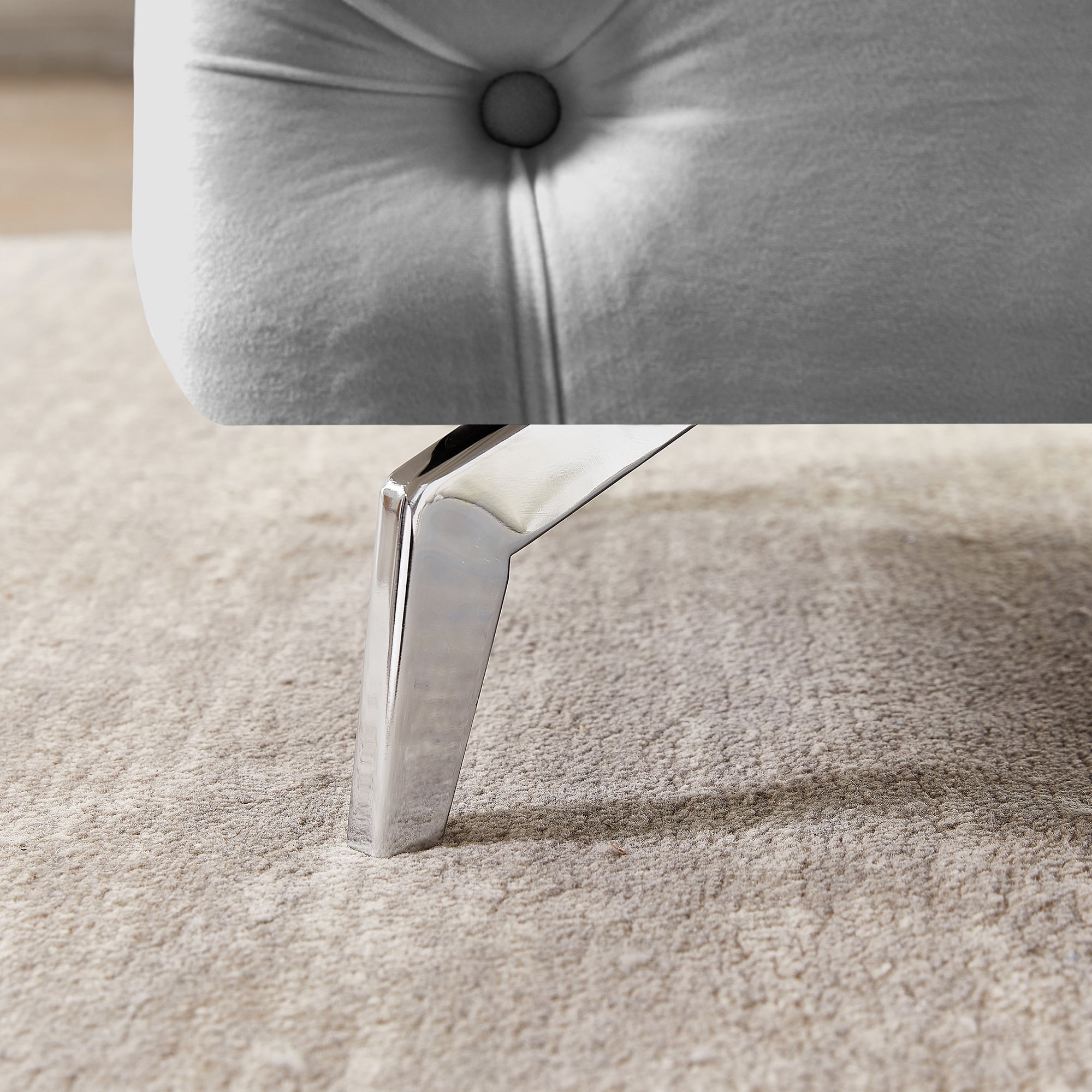 Kepooman 51 Inches Modern Velvet Bedroom Bench, Button-Tufted Upholstered Ottoman End of Bed Bench for Entryway Living Room Bedroom, Light Gray Kepooman 51 Inches Modern Velvet Bedroom Bench, Button-Tufted Upholstered Ottoman End of Bed Bench for Entryway Living Room Bedroom, Light Gray