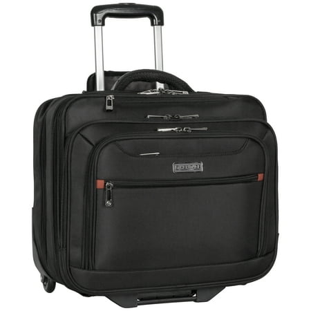Heritage Triple Compartment Top Zip 2-Wheeled 15.6” & 17.0” Computer Portfolio / Overnighter