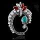 thumbnail image 2 of Broche de aleación con diamantes de imitación incrustados huecos de estilo retro, colgante decorativo para ramillete. Tipo 1, 2 of 3
