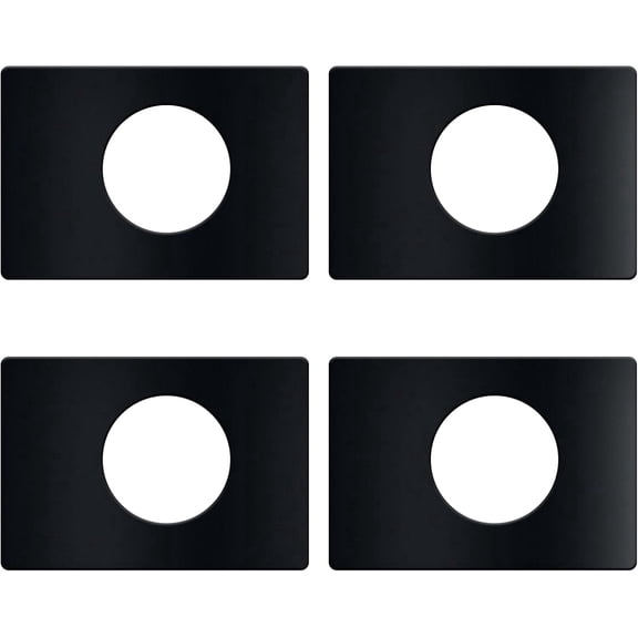 zgclkk Door Knob Reinforcement Plate Black Repair Backplate Kit 4 Pack