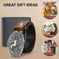 thumbnail image 6 of SUOSDEY Men Western Leather Belts for Women,Cowboy Cowgirl Embossed Belts for Jeans Christmas Gifts, 6 of 7
