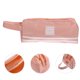 thumbnail image 4 of Estuche de lona de gran capacidad con doble capa y cremallera para cosméticos (rosa claro), 4 of 8