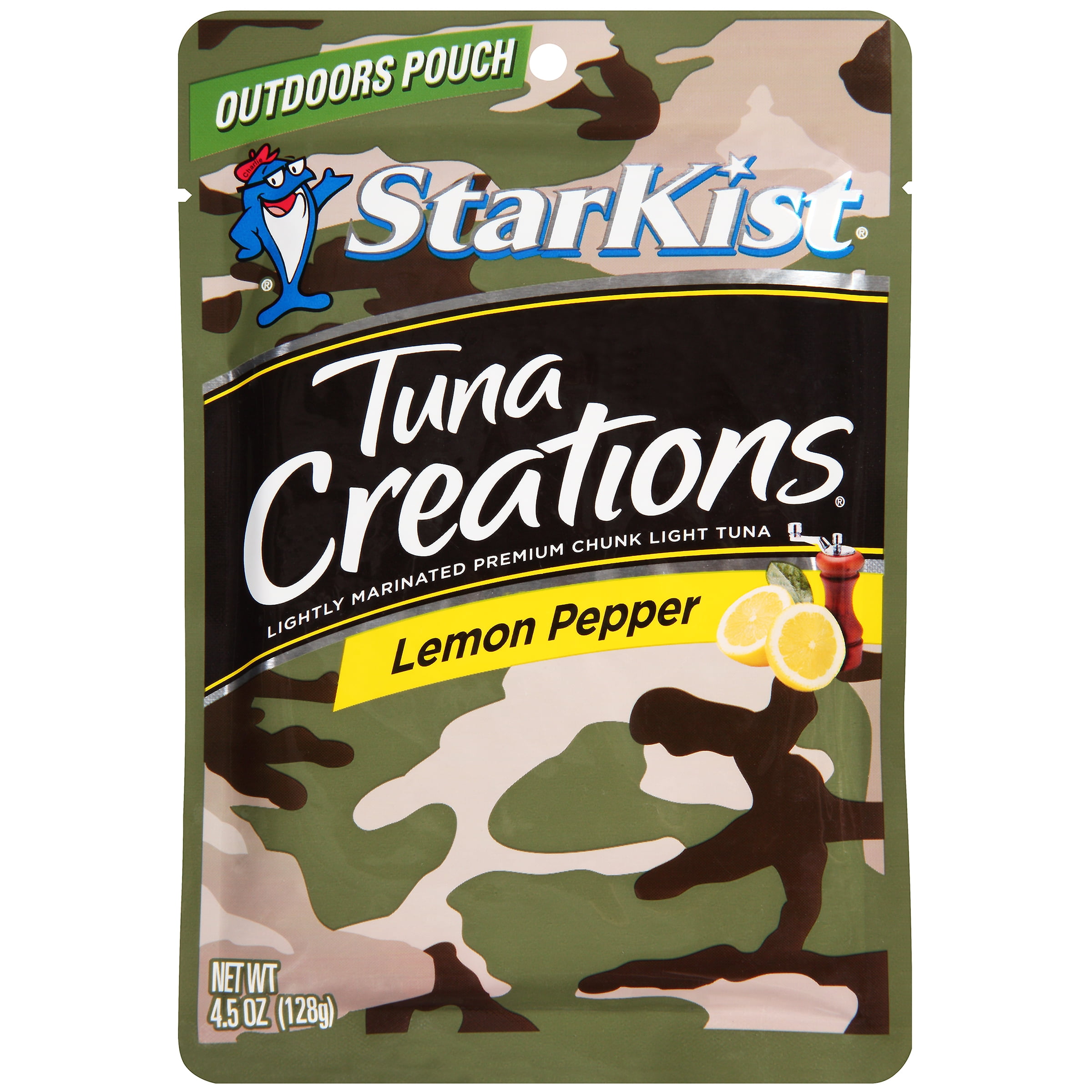 StarKist Tuna Creations, Lemon Pepper, 4.5 Ounce Camo Pouch