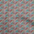 thumbnail image 1 of oneOone Cotton Cambric Turquoise Blue Fabric Animal Skin Sewing Craft Projects Fabric Prints By Yard 56 Inch Wide, 1 of 5