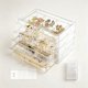 thumbnail image 1 of Joyero Acrilico, Organizador de Aretes, Cajas de Acrilico Organizadoras, Joyero Transparente, para Anillos, Pendientes, Collares, Pulseras, 1 of 4