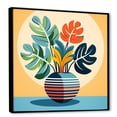thumbnail image 2 of Designart "Bohemian Vase Pottery Blooms in Yellow and Blue II" Geometric Framed Wall Art - Bohemian Yellow Boho Pottery Entryway Framed Wall Art, 2 of 6