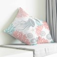 thumbnail image 4 of Throw Pillow Covers 20x20 Inch, Jellyfish Coastal Decorative Pillow Cases for Couch Sofa Bed, Teal Red Coral Starfish Cotton Linen Square Home Decor Pillowcases with Hidden Zipper, 4 of 7