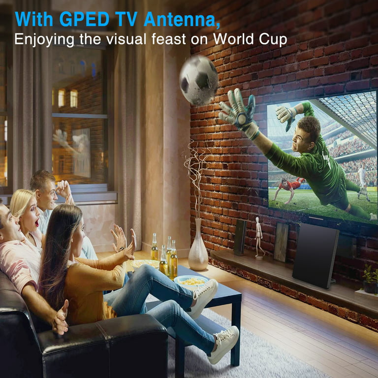 Antena Tv Interior Hd 40db Metronic 426982 con Ofertas en