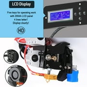 Black Professiona Tronx P802MA 3D Diy Printer LCD 2004A Display With Assembly Office XYZ Printer With Auto Leveling Win 10 Supported