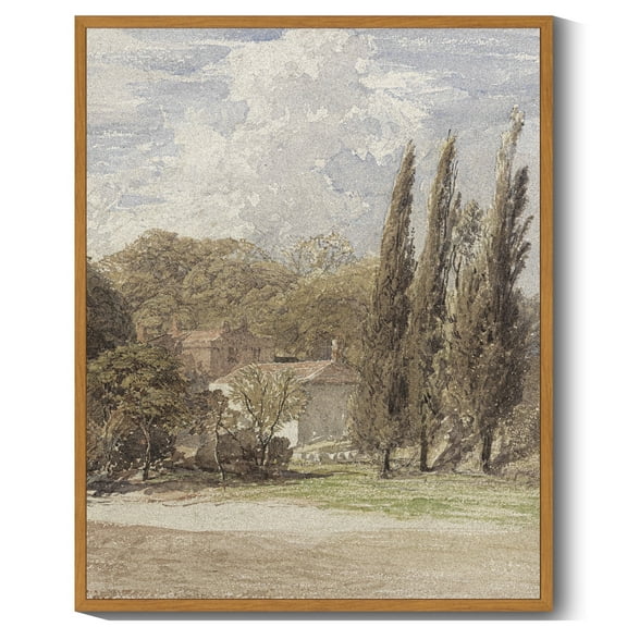 Drsoum Vintage Countryside Canvas Wall Art Farmhouse Retro Wall Prints Bathroom Office Decor - 8x10in Nature Framed