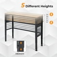 thumbnail image 4 of GVN 53 Inch Adjustable Heavy-Duty Workbench with Rubber Wood Top, Desk for Bedroom, Gaming Computer Desks for Study,Working,Writing, 4 of 8