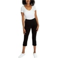 thumbnail image 3 of Mario Serrani Women's Comfort Stretch Cuff Capri (Black, 3X), 3 of 3