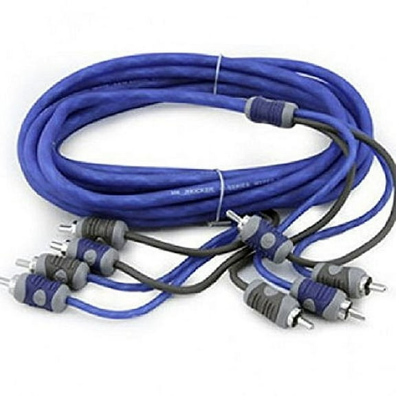 Kicker 46KI44 Car Audio 13 Foot Amp Amplifier 4 Channel Stereo RCA Cable KI44