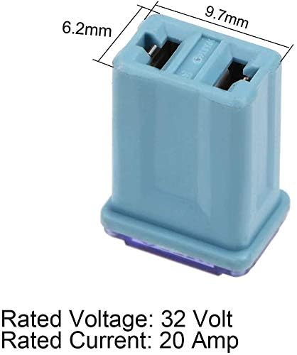 EDS 25 Pack Micro Cartridge Auto Fuses, FMM/MCASE Fuse Kit, 5 Each - 15A, 20A, 25A, 30A, 40A, Auto Fuse Assortment for Ford F150, Ram, Subaru, Mazda, Cars SUVs and Trucks