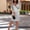 *Gray, variant on ClodeEU Womens Satin 3/4 Sleeve V Neck Dress,Elegant Trendy Dress For Office Gray,Womens Plus XXL