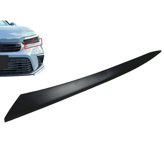 2022 2023 2024 Compatible with Honda Civic Headlight Molding Trim Black Front Left Driver Side